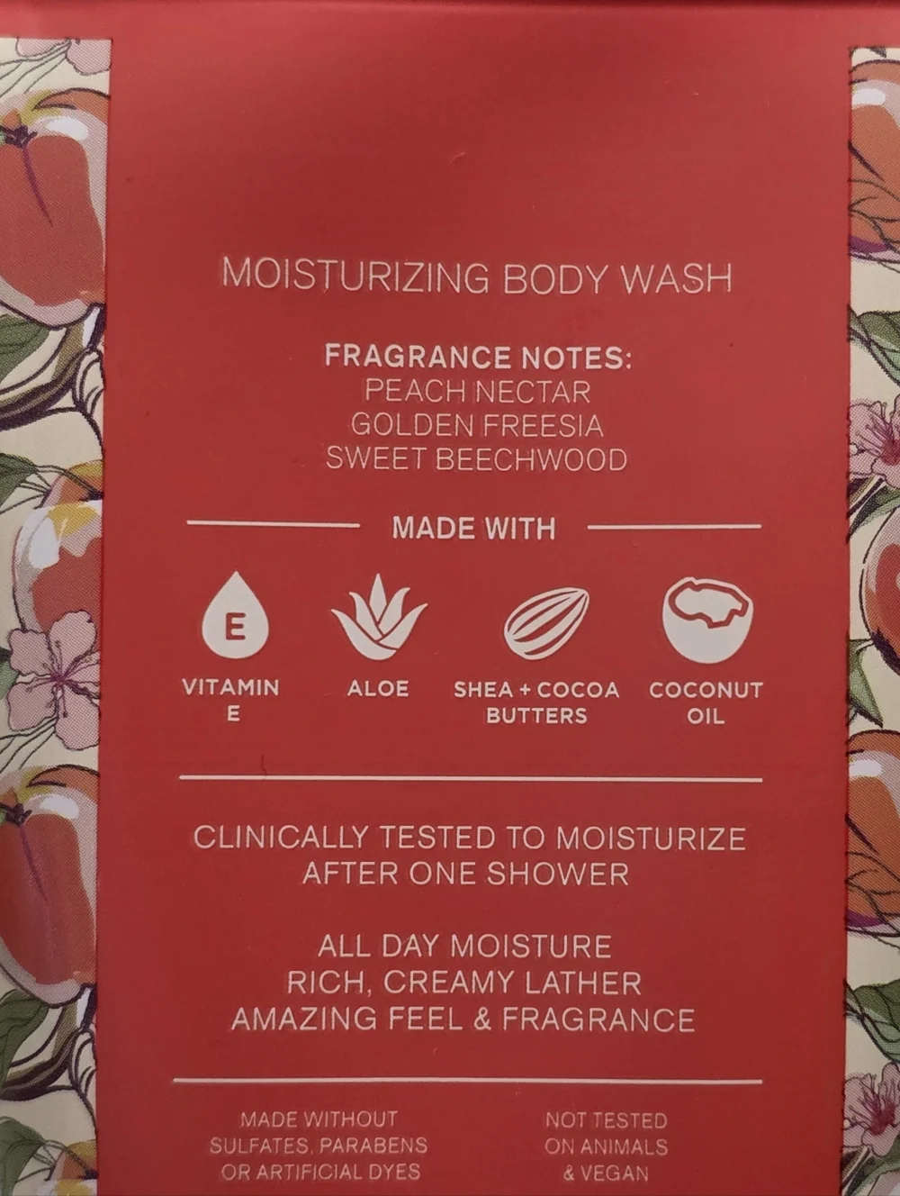 Bath Body Works Vera Bradley Peach Blossom Nectar Body Wash & Mist Set New RARE